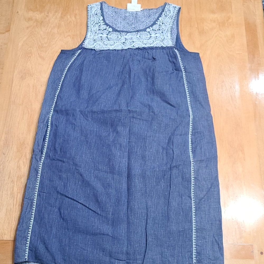 PURE DKNY szS lined denim embroidered w/POCKETS